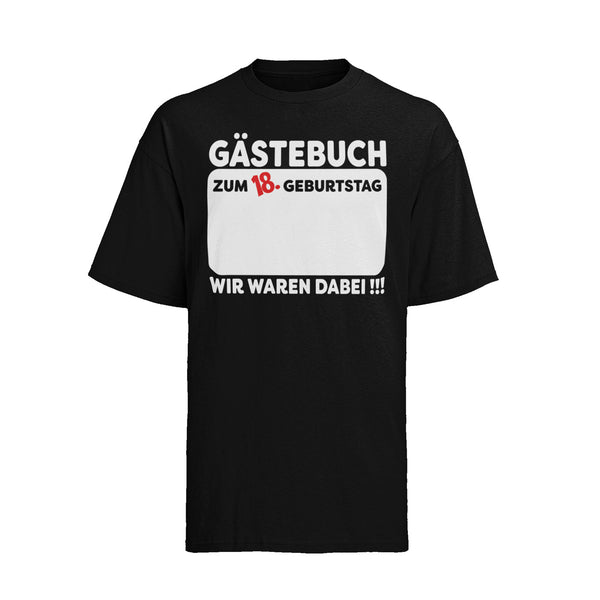 Alsino Gästebuch T-Shirt - Unisex Geburtstags-Shirt 100% Baumwolle