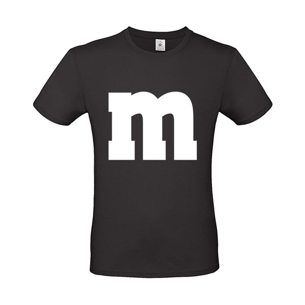 Alsino MM Shirt T-Shirt 100% Baumwolle M&M Unisex Kostüm Verkleidung M und M Gruppen T-Shirt - Karneval Fasching JGA Festival