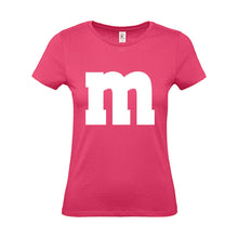 Alsino MM Shirt T-Shirt 100% Baumwolle M und M Damen Kostüm Verkleidung M und M Gruppen T-Shirt - Karneval Fasching JGA Festival