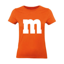 Alsino MM Shirt T-Shirt 100% Baumwolle M und M Damen Kostüm Verkleidung M und M Gruppen T-Shirt - Karneval Fasching JGA Festival