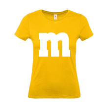 Alsino MM Shirt T-Shirt 100% Baumwolle M und M Damen Kostüm Verkleidung M und M Gruppen T-Shirt - Karneval Fasching JGA Festival
