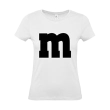 Alsino MM Shirt T-Shirt 100% Baumwolle M und M Damen Kostüm Verkleidung M und M Gruppen T-Shirt - Karneval Fasching JGA Festival