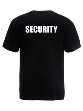 Alsino Security T-Shirt schwarz - Security-Shirt Sicherheit Shirt - 100 % Baumwolle Rundhals - Druck Brust & Rücken