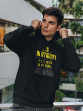 Dortmund Hoodie in Gelb Schwarz You Never Walk Alone Fanartikel Statement Pulli Pullover mit Kapuze Dortmund-Pullover