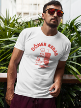 Alsino Döner Kebab Shirt T-Shirt Döner-Shirt - weiß, 100 % Baumwolle - Rundhals