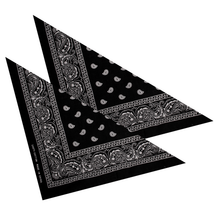 2er Set Niki-Halstuch Bandana Halstuch – Kopftuch, Haarband, Gesichtstuch oder Schal – Paisley Muster – Damen, Herren & Kinder