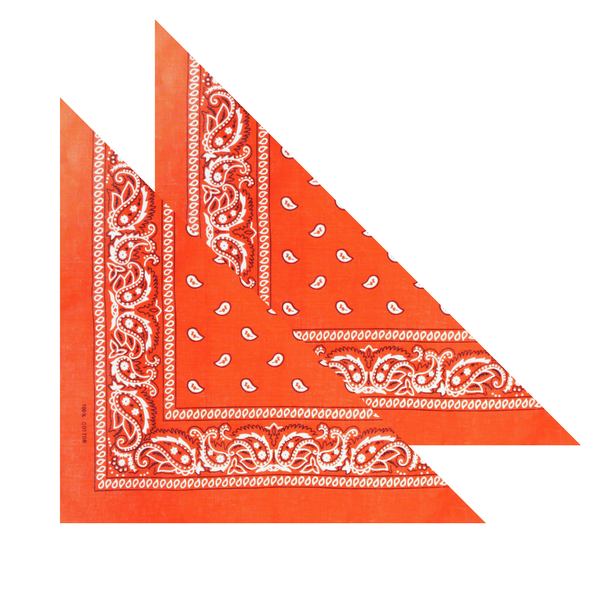 2er Set Niki-Halstuch Bandana Halstuch – Kopftuch, Haarband, Gesichtstuch oder Schal – Paisley Muster – Damen, Herren & Kinder