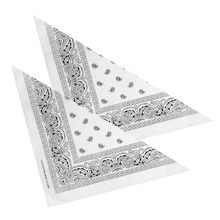 2er Set Niki-Halstuch Bandana Halstuch – Kopftuch, Haarband, Gesichtstuch oder Schal – Paisley Muster – Damen, Herren & Kinder
