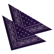 2er Set Niki-Halstuch Bandana Halstuch – Kopftuch, Haarband, Gesichtstuch oder Schal – Paisley Muster – Damen, Herren & Kinder