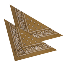 2er Set Niki-Halstuch Bandana Halstuch – Kopftuch, Haarband, Gesichtstuch oder Schal – Paisley Muster – Damen, Herren & Kinder