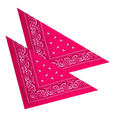 2er Set Niki-Halstuch Bandana Halstuch – Kopftuch, Haarband, Gesichtstuch oder Schal – Paisley Muster – Damen, Herren & Kinder