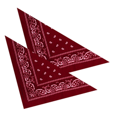 2er Set Niki-Halstuch Bandana Halstuch – Kopftuch, Haarband, Gesichtstuch oder Schal – Paisley Muster – Damen, Herren & Kinder