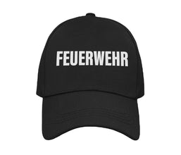 Alsino Feuerwehr T-Shirt schwarz, navy oder rot - Feuerwehr-Shirt Sicherheit Shirt - 100 % Baumwolle Rundhals - Druck Brust & Rücken