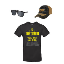 Dortmund Fan Set Fussball Fanartikel Dortmunder T-Shirt Sonnenbrille Cap Basecap Käppi