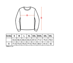 Alsino Classic Sweatshirt Pulli Sweater Langarm Pullover Uni Einfarbig Damen Herren Unisex