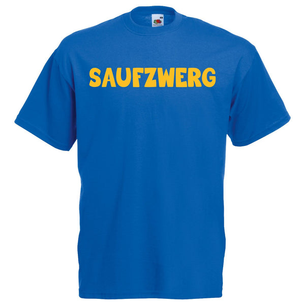 Saufzwerg T-Shirt JGA Party Bier Sauf Shirt - Rundhals, 100% Baumwolle - Das trinkfeste TShirt