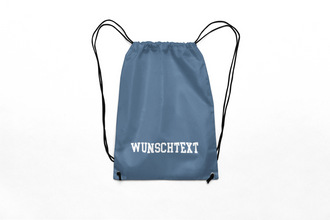 Alsino Turnbeutel Rucksack mit Namen personalisiert - Aufdruck selbst gestalten, Stoffbeutel Festival Tasche Kindergarten