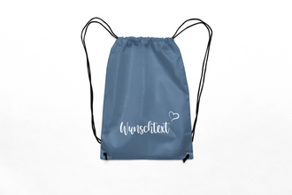 Alsino Turnbeutel Rucksack mit Namen personalisiert - Aufdruck selbst gestalten, Stoffbeutel Festival Tasche Kindergarten