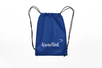 Alsino Turnbeutel Rucksack mit Namen personalisiert - Aufdruck selbst gestalten, Stoffbeutel Festival Tasche Kindergarten