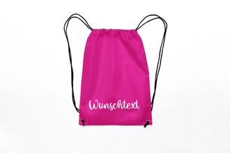 Alsino Turnbeutel Rucksack mit Namen personalisiert - Aufdruck selbst gestalten, Stoffbeutel Festival Tasche Kindergarten