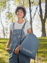 Alsino Turnbeutel Rucksack mit Namen personalisiert - Aufdruck selbst gestalten, Stoffbeutel Festival Tasche Kindergarten