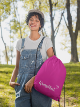 Alsino Turnbeutel Rucksack mit Namen personalisiert - Aufdruck selbst gestalten, Stoffbeutel Festival Tasche Kindergarten