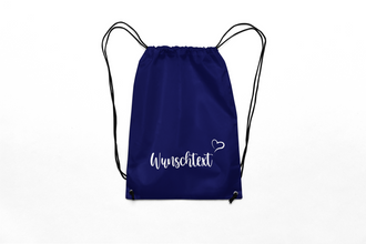 Alsino Turnbeutel Rucksack mit Namen personalisiert - Aufdruck selbst gestalten, Stoffbeutel Festival Tasche Kindergarten