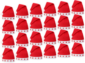 Blink LED Weihnachtsmützen Rot mit Leuchtsterne Blinksterne Sterne 15