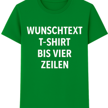 Personalisiertes T-Shirt mit 4-zeiligem Wunschtext – Individuelles Shirt bedrucken lassen