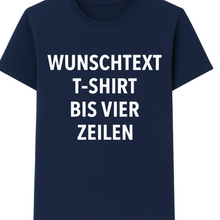 Personalisiertes T-Shirt mit 4-zeiligem Wunschtext – Individuelles Shirt bedrucken lassen