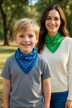 2er Set Niki-Halstuch Bandana Halstuch – Kopftuch, Haarband, Gesichtstuch oder Schal – Paisley Muster – Damen, Herren & Kinder