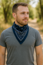 2er Set Niki-Halstuch Bandana Halstuch – Kopftuch, Haarband, Gesichtstuch oder Schal – Paisley Muster – Damen, Herren & Kinder
